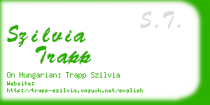 szilvia trapp business card